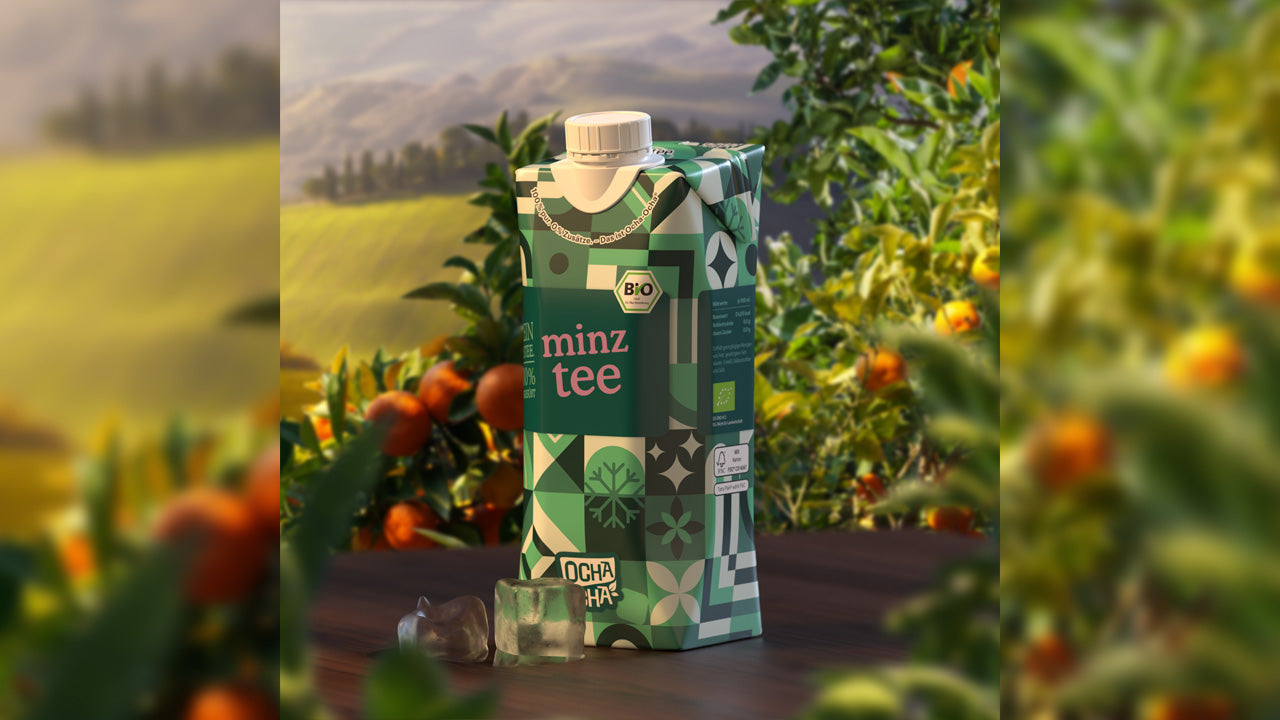 Minztee von Ocha-Ocha. Bio-Pfefferminze