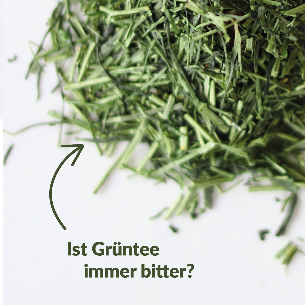 grüntee kuki cha -frischer schnitt