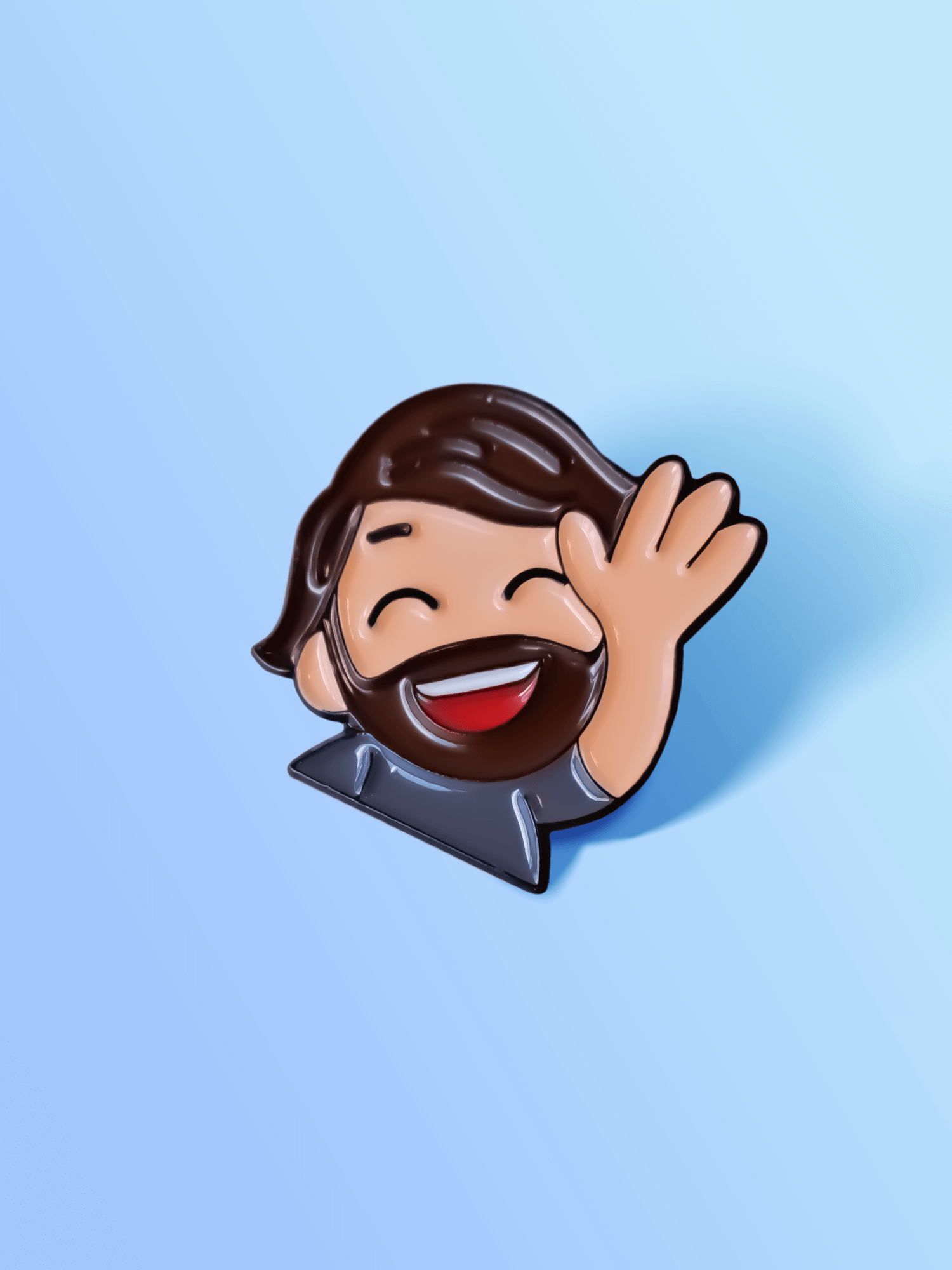 Emote-Pin "GronkhHi" aus Metall